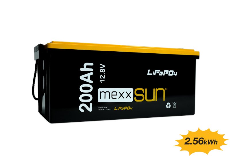 MEXXSUN Lityum Akü 12,8V 200Ah (LiFePo4) 2560Wh